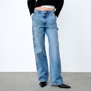Zara Full Length Cargo Jeans - Size US 4